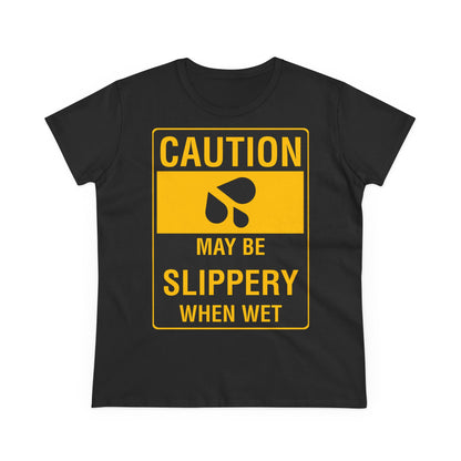 Liukkaan kelin varoitus (Girlie) - paita